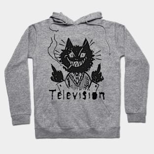 television and the bad cat Hoodie